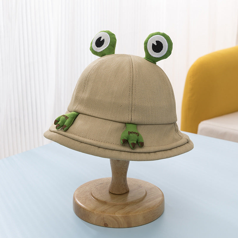 Venta al por mayor Algodón Little Frog Kids Bucket Hat